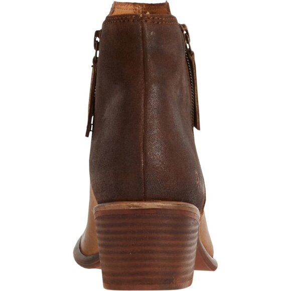 NEW ROAN BY BED STU Liz Short Boots - Leather For Women IN Tan Crust Suede7254s2 - Picture 6 of 8